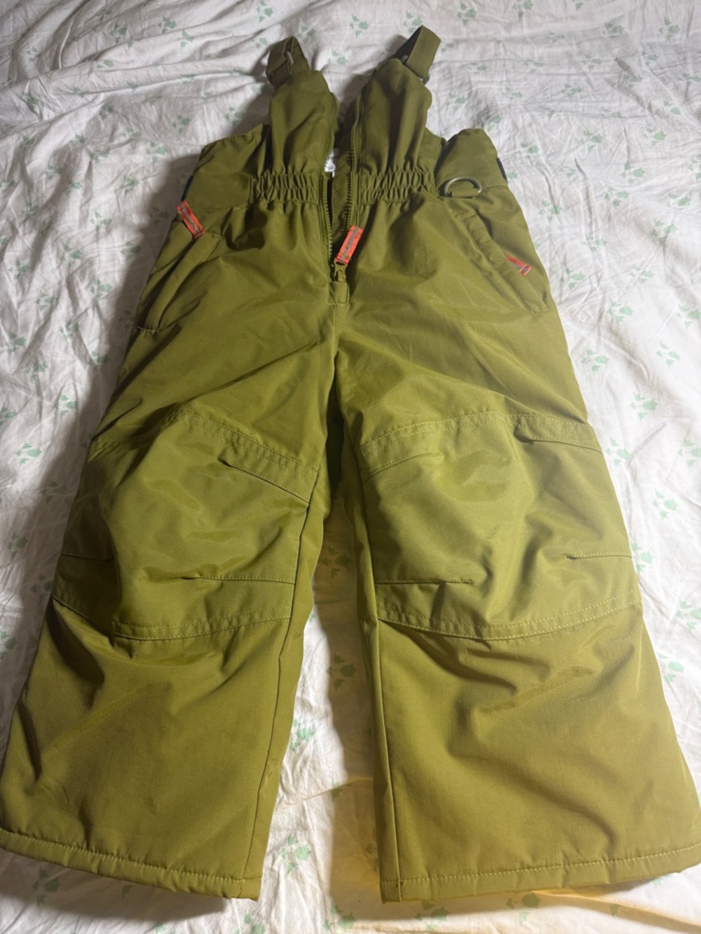 Amazon Essentials Olive Green Kids Snow Bib Overalls